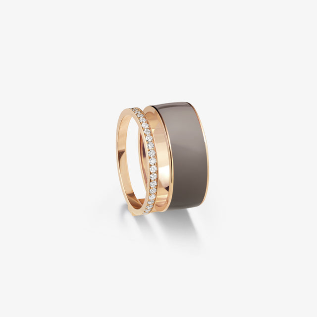Bague Berbere Chromatic laque Taupe